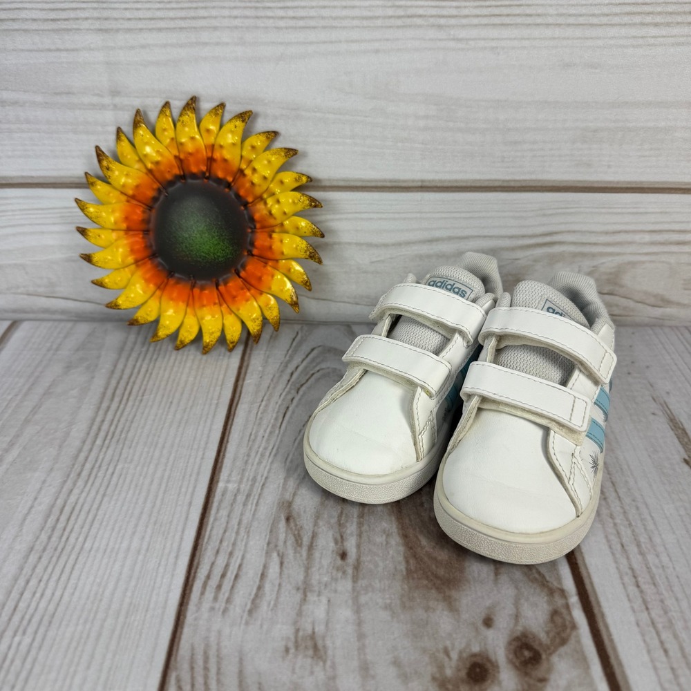 Adidas x Disney Frozen Grand Court Toddler Sneakers‎ 8C